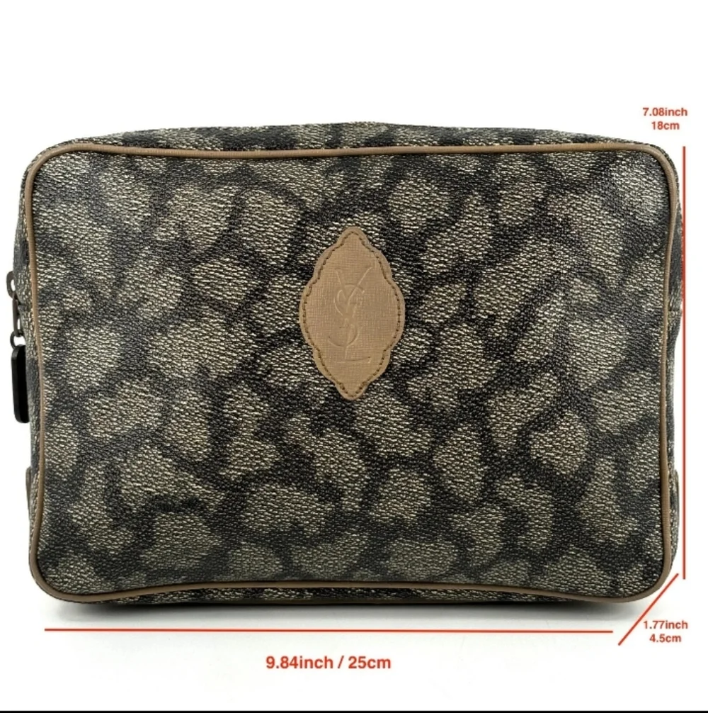 YSL-Vintage Giraffe🦒Clutch-Zip Pouch 🤎 - Picture 8 of 8